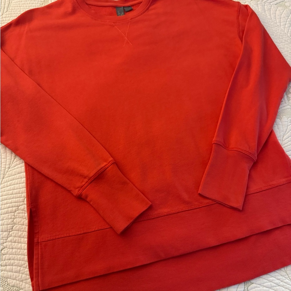 Sweaty Betty After Class Tulip Red Sweatshirt- Size XS - Picture 5 of 12